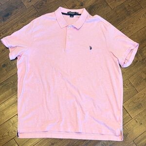 U.S. Polo Assn. Men's Light Pink Polo with Embroidered Logo